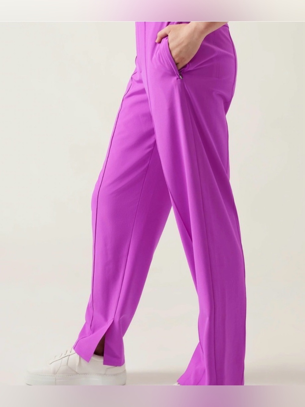 ATHLETA VIENNA SLIM PANT IN JAZZY PURPLE - Picture 3 of 12
